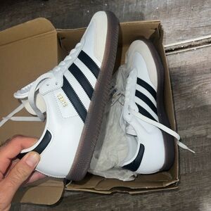Adidas Samba Men's White and Black Sneakers